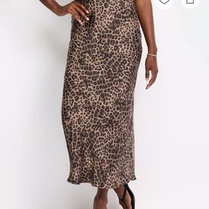Z Supply Animal Print Maxi Skirt